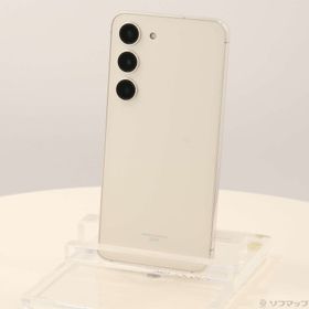 (中古)SAMSUNG Galaxy S23 256GB クリーム SCG19 au SIMフリー (ネットワーク利用制限▲)(258-ud)