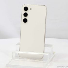 (中古)SAMSUNG Galaxy S23 256GB クリーム SCG19 au SIMフリー(377-ud)