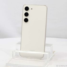 (中古)SAMSUNG Galaxy S23 256GB クリーム SCG19 au SIMフリー(295-ud)