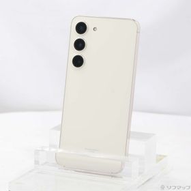(中古)SAMSUNG Galaxy S23 256GB クリーム SCG19 au SIMフリー(262-ud)