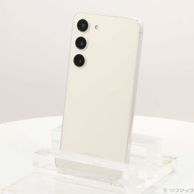 (中古)SAMSUNG Galaxy S23 256GB クリーム SCG19 au SIMフリー(368-ud)