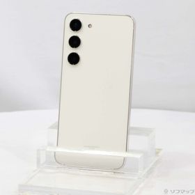 (中古)SAMSUNG Galaxy S23 256GB クリーム SCG19 au SIMフリー(276-ud)