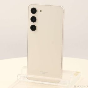 (中古)SAMSUNG Galaxy S23 256GB クリーム SCG19 au SIMフリー(349-ud)