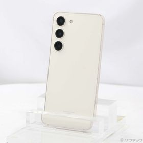 (中古)SAMSUNG Galaxy S23 256GB クリーム SCG19 au SIMフリー(297-ud)
