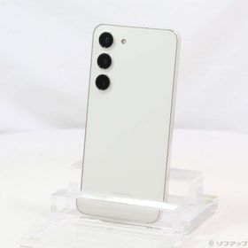 (中古)SAMSUNG Galaxy S23 256GB クリーム SCG19 au SIMフリー(198-ud)