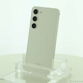 (中古)SAMSUNG Galaxy S23 256GB クリーム SCG19 au SIMフリー(344-ud)