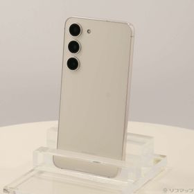 (中古)SAMSUNG Galaxy S23 256GB クリーム SCG19 au SIMフリー(198-ud)