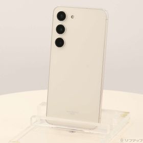 (中古)SAMSUNG Galaxy S23 256GB クリーム SCG19 au SIMフリー(198-ud)