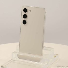 (中古)SAMSUNG Galaxy S23 256GB クリーム SCG19 au SIMフリー(196-ud)