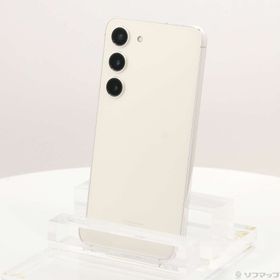 (中古)SAMSUNG Galaxy S23 256GB クリーム SCG19 au SIMフリー(198-ud)