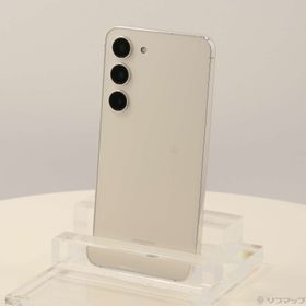 (中古)SAMSUNG Galaxy S23 256GB クリーム SCG19 au SIMフリー(295-ud)