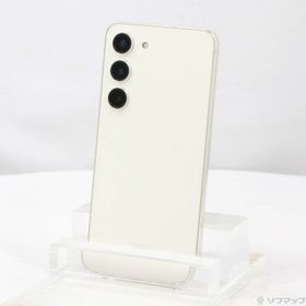 (中古)SAMSUNG Galaxy S23 256GB クリーム SCG19 au SIMフリー(258-ud)