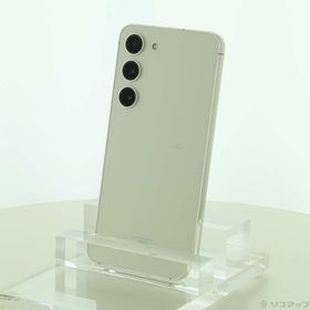 (中古)SAMSUNG Galaxy S23 256GB クリーム SCG19 au SIMフリー(258-ud)