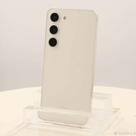 (中古)SAMSUNG Galaxy S23 256GB クリーム SCG19 au SIMフリー(262-ud)