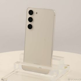 (中古)SAMSUNG Galaxy S23 256GB クリーム SCG19 au SIMフリー(198-ud)