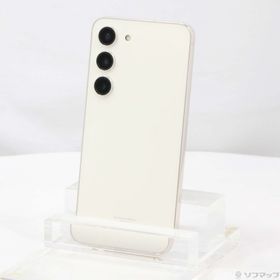 (中古)SAMSUNG Galaxy S23 256GB クリーム SCG19 au SIMフリー(258-ud)
