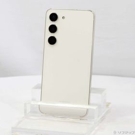 (中古)SAMSUNG Galaxy S23 256GB クリーム SCG19 au SIMフリー(349-ud)