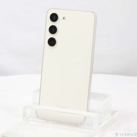 (中古)SAMSUNG Galaxy S23 256GB クリーム SCG19 au SIMフリー(269-ud)
