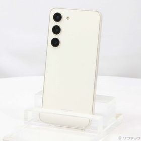(中古)SAMSUNG Galaxy S23 256GB クリーム SCG19 au SIMフリー(344-ud)