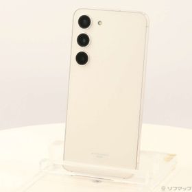 (中古)SAMSUNG Galaxy S23 256GB クリーム SCG19 au SIMフリー(196-ud)