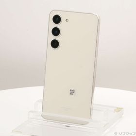 (中古)SAMSUNG Galaxy S23 256GB クリーム SCG19 au SIMフリー(349-ud)