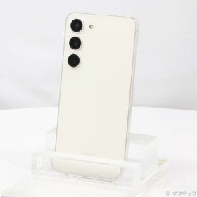 (中古)SAMSUNG Galaxy S23 256GB クリーム SCG19 au SIMフリー(198-ud)