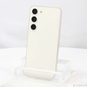 (中古)SAMSUNG Galaxy S23 256GB クリーム SCG19 au SIMフリー(348-ud)