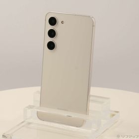 (中古)SAMSUNG Galaxy S23 256GB クリーム SCG19 au SIMフリー(352-ud)