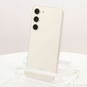 (中古)SAMSUNG Galaxy S23 256GB クリーム SCG19 au SIMフリー(348-ud)