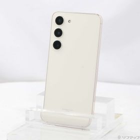 (中古)SAMSUNG Galaxy S23 256GB クリーム SCG19 au SIMフリー(377-ud)