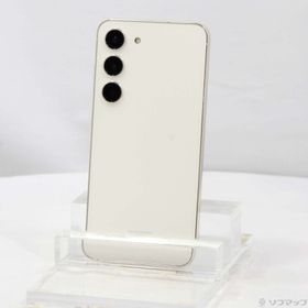 (中古)SAMSUNG Galaxy S23 256GB クリーム SCG19 au SIMフリー(349-ud)