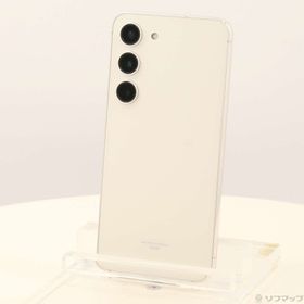 (中古)SAMSUNG Galaxy S23 256GB クリーム SCG19 au SIMフリー(196-ud)