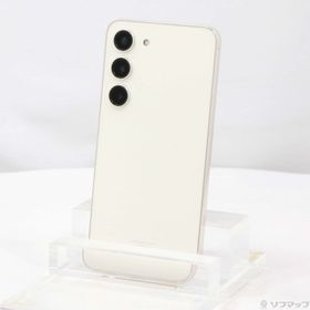 (中古)SAMSUNG Galaxy S23 256GB クリーム SCG19 au SIMフリー(344-ud)