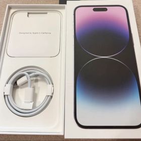 バッテリー100% iPhone 14 Pro max ディープパープル