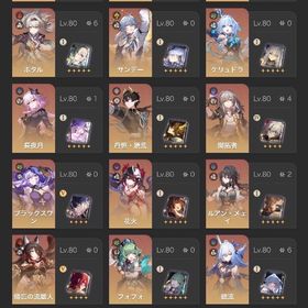 課金総額130万超え！完凸キャラ多数！キャストリス2凸餅ファイノン2凸餅長夜月1凸餅etc | 崩壊スターレイル(崩スタ)のアカウントデータ、RMTの販売・買取一覧