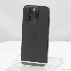 〔中古品〕 iPhone16 Pro 256GB ブラックチタニウム MYN03J／A SIMフリー【377】