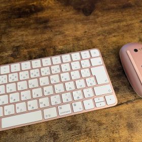 非売品 ピンク Magickeyboard + Magic Mouse