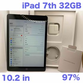アップル(Apple)のiPad 第7世代 WiFi 32GB スペースグレイBT97%(タブレット)
