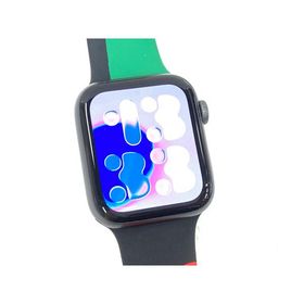 中古 Apple Watch Series6 GPS 44mm スペースグレイアルミニウムケース ブラックユニティスポーツバンド MJ6P3J/A Model:A2292 ※バッテリ残量やや少なめ