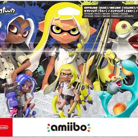 【新品】amiiboアミーボトリプルセット インクリングイエロー・オクトリングブルー・コジャケ3体セット【離島発送不可】フィギュア スプラトゥーン パッケージサイズ：約24×19×6.5センチ