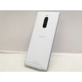 【中古】SONY au 【SIMロック解除済み】 Xperia 1 SOV40 ホワイト【仙台駅東口】保証期間1ヶ月【ランクB】