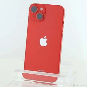 【中古】Apple(アップル) iPhone14 128GB プロダクトレッド MPV93J／A SIMフリー 【258-ud】
