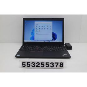 ノートパソコン Lenovo ThinkPad L580 Core i5 8250U 1.6GHz/8GB/256GB(SSD)/15.6W/FWXGA(1366x768)/Win11 キー文字消えあり