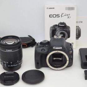 Canon キヤノン EOS Kiss X7 ボディ + EF-S 18-55 IS STM レンズキット デジタル一眼レフカメラ 251104aa