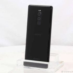 〔中古品〕 Xperia 1 64GB ブラック SO-03L docomoロック解除SIMフリー【258】