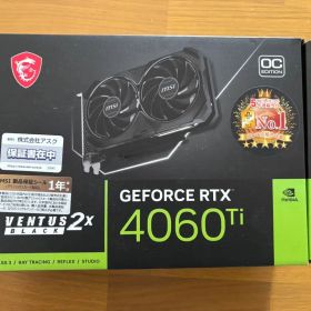 MSI GeForce RTX 4060 Ti VENTUS 2X BLACK