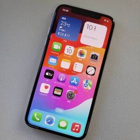美品！Apple iPhoneXs 64GB MTAX2J/A シルバー バッテリー100% SIMフリー 送料込 即決！