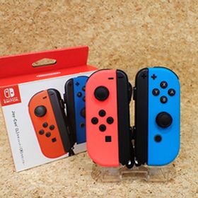 【中古】Nintendo Switch Joy-Con[L] ネオンレッド/[R] ネオンブルー HAC-A-JAEAA ジョイコン(QFB94-3)