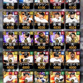 2015年〜巨人純正特能MAX&12球団最強アカウント | プロスピAのアカウントデータ、RMTの販売・買取一覧