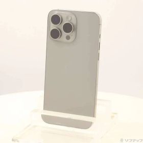 〔中古品〕 iPhone15 Pro Max 256GB ナチュラルチタニウム MU6R3J／A SIMフリー【377】